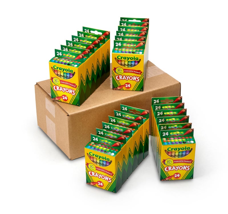 Crayola Crayons Bulk (24 Packs), Back to School Supplies for Preschool & Kindergarten, Bulk Crayons for Kids, Classroom Supplies - Image 2