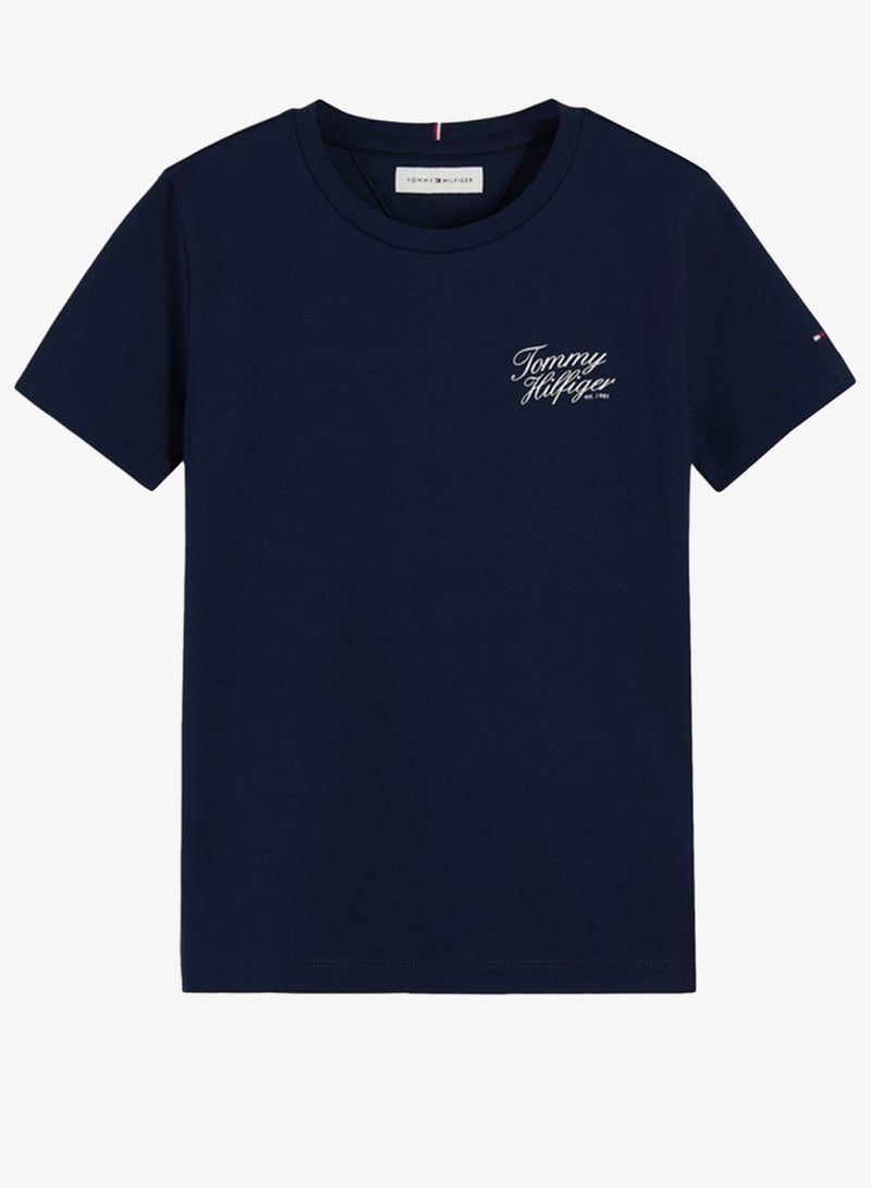TOMMY HILFIGER Logo Crew Neck T-Shirt - Image 5