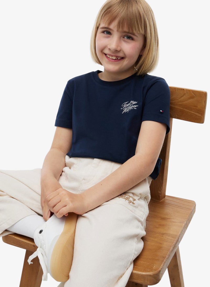 TOMMY HILFIGER Logo Crew Neck T-Shirt - Image 3