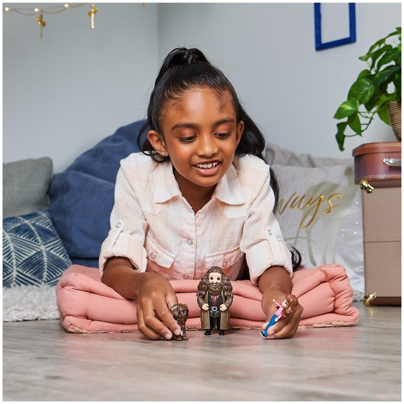 Wizarding World Harry Potter, Magical Minis Hermione and Rubeus Hagrid Friendship Set with Creature, Kids Toys for Ages 5 and up - Image 3