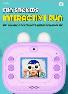 besrey  Kids Camera Instant Print Photo, Children Digital Video Camcorder Camera, Instant Camera for Kids Toddler Camera Kid Portable Toy, Birthday Festival Gift for Girls Boys 3-12 Year Old Purple  - Image 1