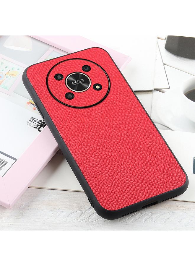 S-TOP Case For Honor X30 / X40 GT Cross Texture Genuine Leather Shockproof Phone Case - Image 3