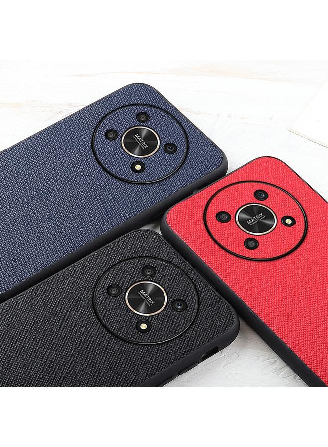 S-TOP Case For Honor X30 / X40 GT Cross Texture Genuine Leather Shockproof Phone Case - Image 4