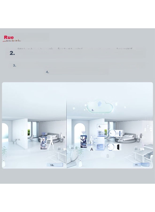 Ruijie راجي واي فاي 6 نقطة وصول لاسلكية بانل RG-EAP162(G)V2، ثنائية النطاق بسرعة 1800 ميجابت، جهاز توجيه واي فاي من الدرجة التجارية للمنازل الكبيرة والفيلات، للاستخدام في الفنادق، نموذج فائق النحافة 86 - Image 2
