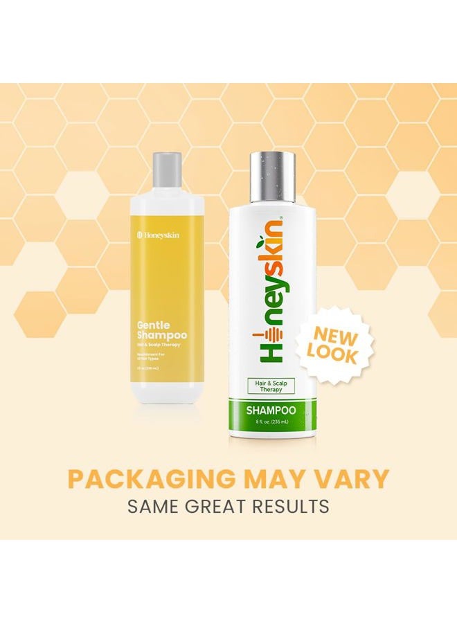 Honeyskin Gentle Restorative Shampoo (8 oz) Eczema, Psoriasis, Seborrhea, Dermatitis, Dandruff, Itchy Scalp Dry Scalp Treatment - Natural Organic Ingredients - Image 2
