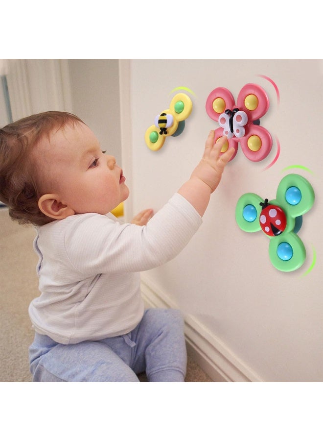 إيروريكس مجموعة ألعاب دوارة للأطفال مكونة من 3 قطع بتصميم حشرات لطيفة لتعليم الأطفال في مرحلة الطفولة المبكرة - Image 2