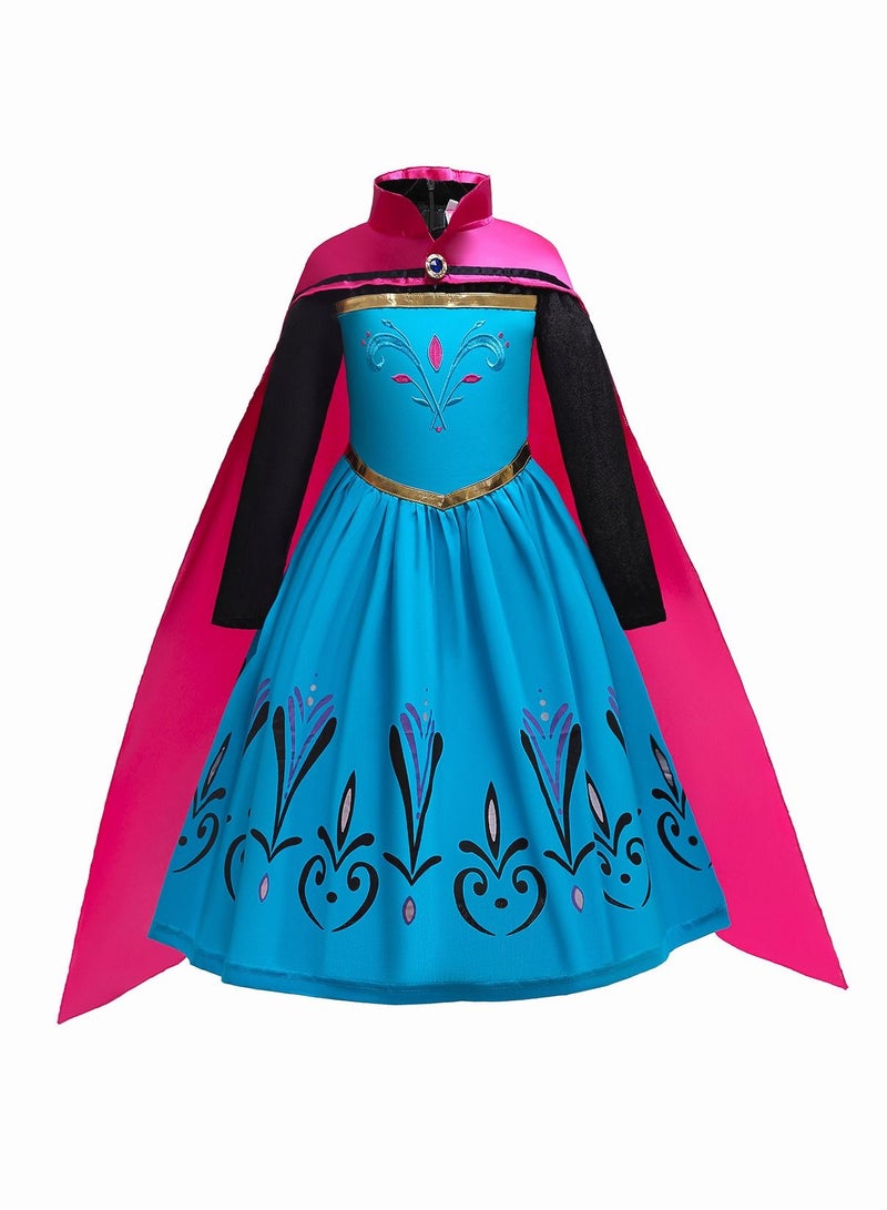 Frozen Anna Princess Costume for Girls Snow Party Dress Cosplay Halloween Costume Birthday Party Dress For Girls - Image 1