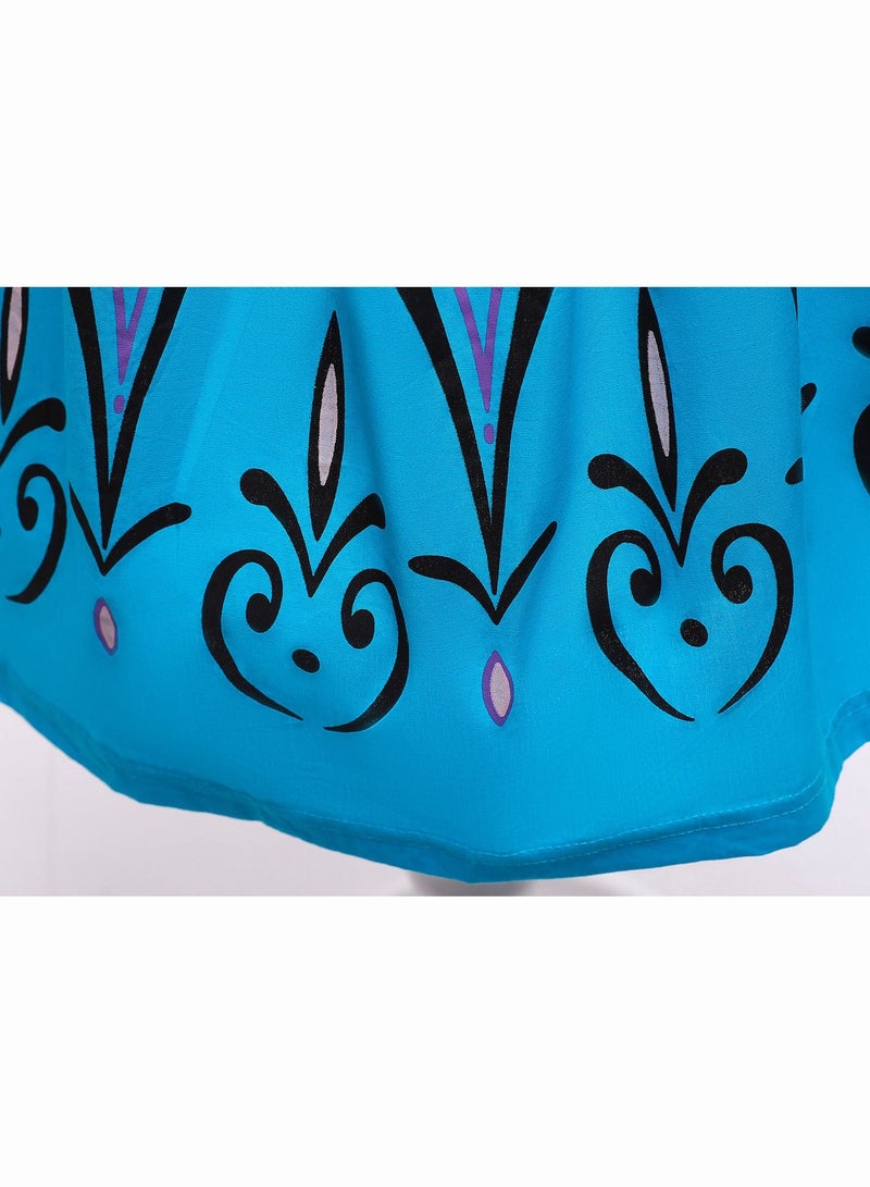 Frozen Anna Princess Costume for Girls Snow Party Dress Cosplay Halloween Costume Birthday Party Dress For Girls - Image 5