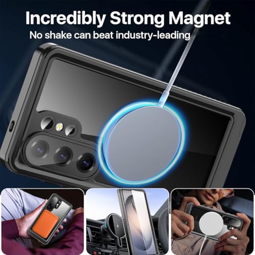 AICase Waterproof Case for Samsung Galaxy S26 Ultra Clear MagSafe Water Proof Snowproof,Dustproof and Shockproof,IP68 Real 360 Full Body Protection Fully Sealed Underwater Cover for Galaxy S26 Ultra - Image 5