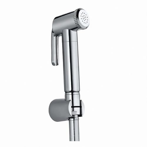 JAQUAR Health Faucet ALD CHR 565, 1 m Easy Flex Tube and Hooks, Polished, Plastic, Chrome Finish - Image 1