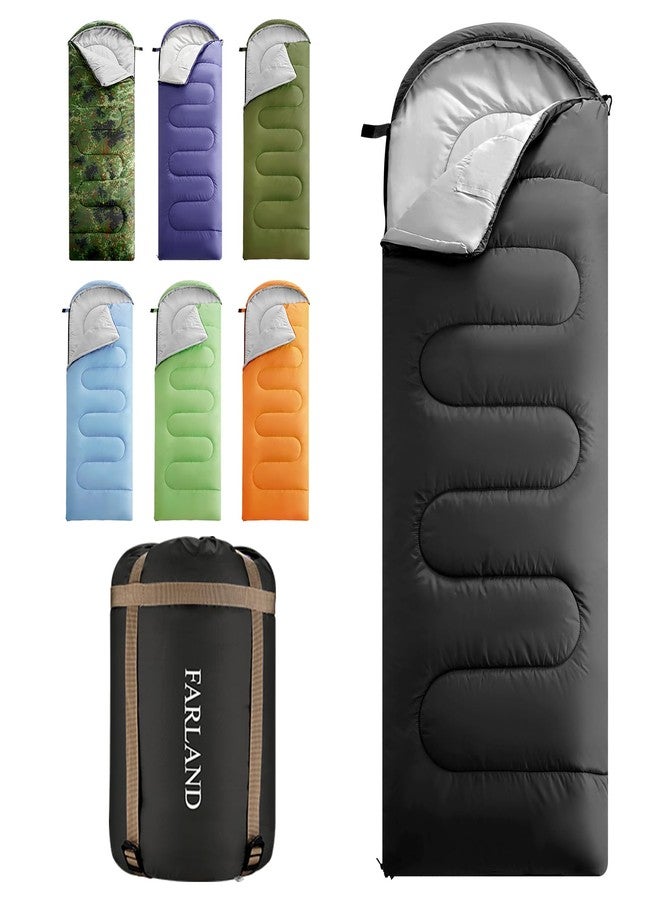 FARLAND Sleeping Bags 30℉ for Adults Teens Kids with Compression Sack Portable and Lightweight for 3-4 Season Camping, Hiking,Waterproof, Backpacking and Outdoors - Image 1