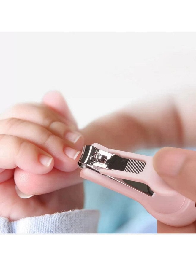 PandaEar Baby Nail Manicure Pedicure Grooming Care Kit (4 Pack)| Clippers Scissors File Tweezers | Newborn Infant Toddler Kids|1 Months Plus (Pink) - Image 2