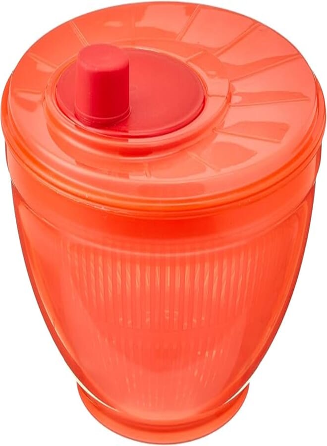 Supernova Plastic Round Colander with Deep Bowl Red