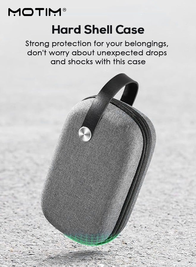 موتيم حقيبة تنظيم الإلكترونيات، حقيبة تخزين الكابلات الرقمية المقاومة للصدمات حقيبة تخزين الكابلات الرقمية المقاومة للصدمات ملحقات الكابلات أثناء السفر، حقيبة تخزين الملحقات التقنية لحمل كابلات شحن الشاحن وسماعات الأذن وسماعات الأذن المحمولة وغيرها - Image 5