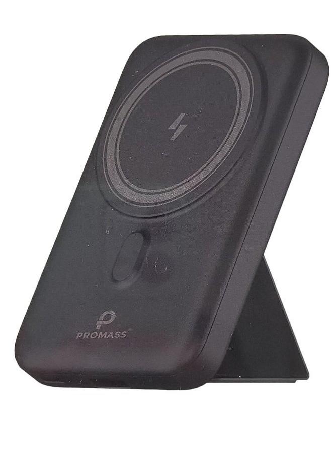 PROMASS 10000mAh Wireless Charger Power Bank with Foldable Stand - 15W Wireless Charging, 22.5W PD Fast Charging, Portable Desktop Stand - Image 1