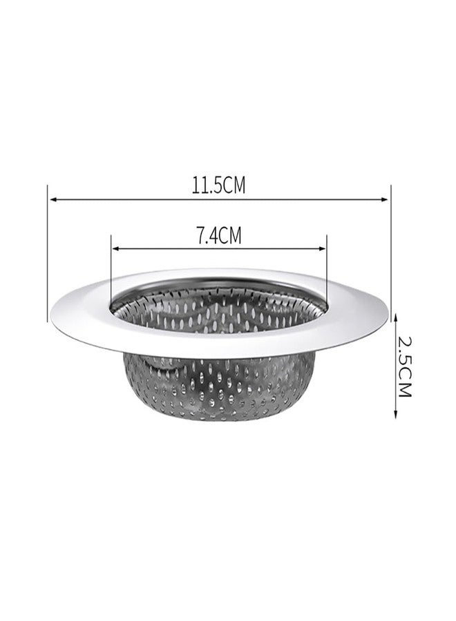 ccHuDE 2 Pcs 11.5cm Stainless Steel Sink Strainers Sink Drain Baskets Small Basket Food Catchers Sink Drainers Drain Filters Kitchen Sink Baskets - Image 4
