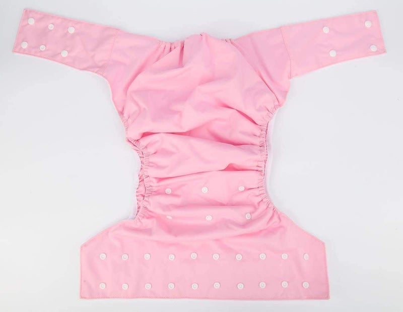 JOBEBE Adult Cloth Diaper Cover Nappy Reusable Washable Adjustable for Disability Incontinence Person (Pink) - Image 3