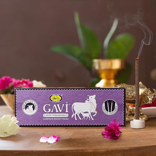 Cycle Pure GAVI Camphor Dhoop Sticks for Pooja, 60 Bambooless Incense Sticks with Free Dhoop Holder | Dhoop Batti for Daily Rituals & Meditation | Handcrafted Agarbatti | Burning Time: 15 Mins - Image 2