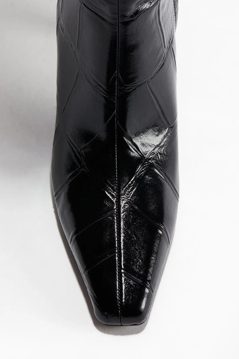 H&M Heeled knee-high boots