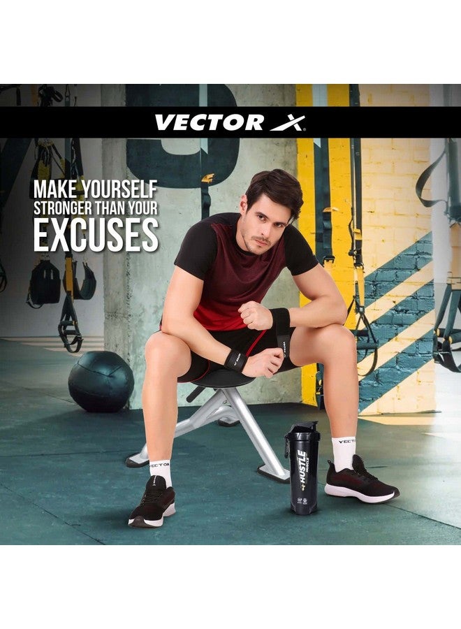 Vector X Plastic Gym Energy Shaker Bottle, Leakproof Guarantee Sipper Bottle Ideal for Protein, Preworkout and Bcaas, BPA-Free Material (Black, 600 Milliliters) (Black) - Image 5