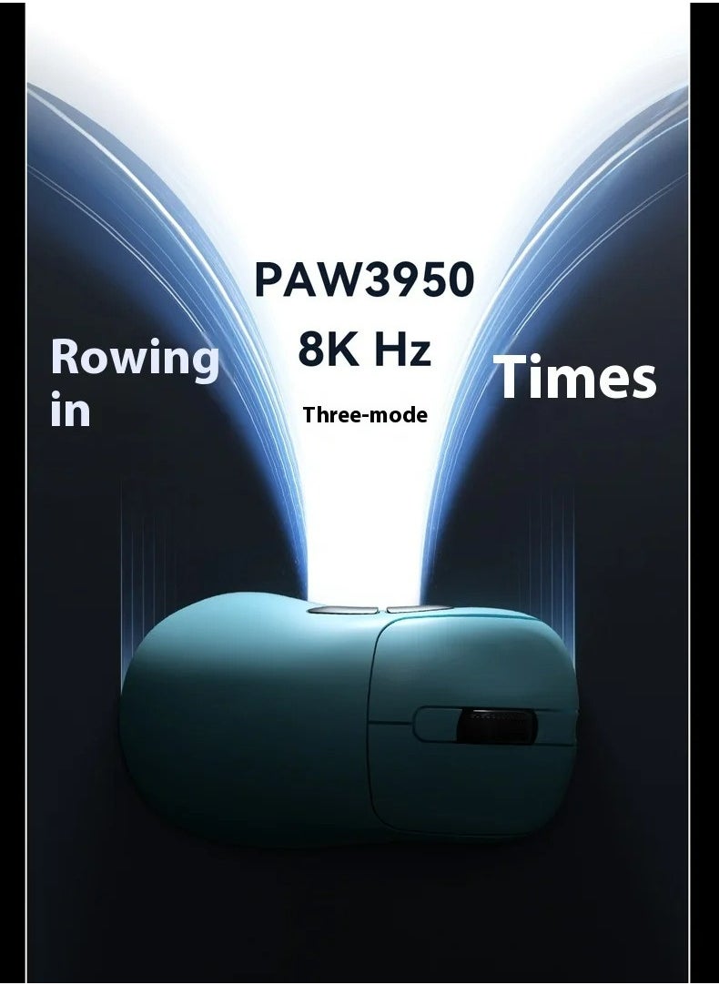 AJ179 APEX Tri-Mode Gaming Mouse, 8K Wireless Gaming Mice, Up to 42K DPI,Ultralight, Magnetic Charging Dock with TFT Screen, Pixart PAW3950 Sensor,100M Clicks HUANO Switch, Tri-Mode Mice, for PC/MAC,Black
