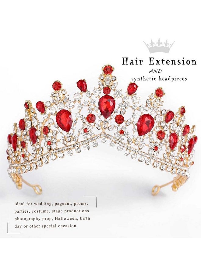 Baroque Wedding Crowns Rhinestone Bridal Crowns And Tiaras Crystal Bride Crown Prom Costume Party Hair Accessories For Women And Girls (Red) - pzsku/Z095A623212AC91AE83B8Z/45/_/1718645307/fcdcf481-ff61-4212-b2d5-5ea8149009d6