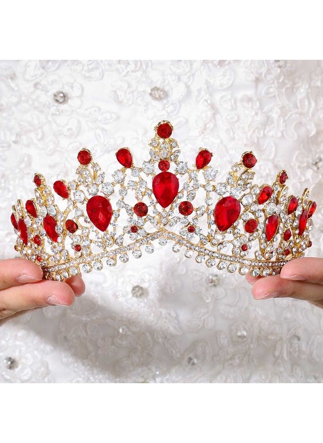 Baroque Wedding Crowns Rhinestone Bridal Crowns And Tiaras Crystal Bride Crown Prom Costume Party Hair Accessories For Women And Girls (Red) - pzsku/Z095A623212AC91AE83B8Z/45/_/1718645320/f4b4da19-f1c8-4bf4-8122-5358427edec9