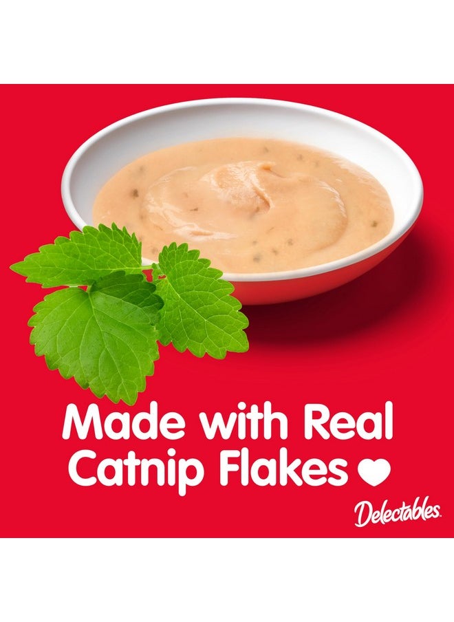 Hartz - Hartz Delectables Squeeze Up Creamy Squeezable Puree, Lickable Wet Cat Treats, Grain Free, No Added Fillers, No by-Products, No Added Preservatives, 0.5 Ounces Tube Tuna with Catnip, 32 Tubes Total - Image 1
