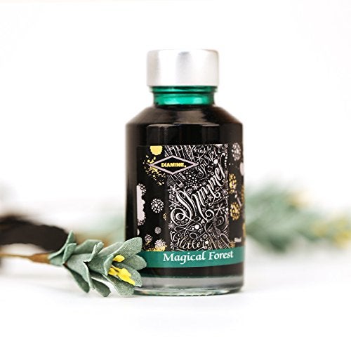 Diamine Fountain Pen Bottled Ink, 50ml - Shimmering Blue Pearl - Image 5