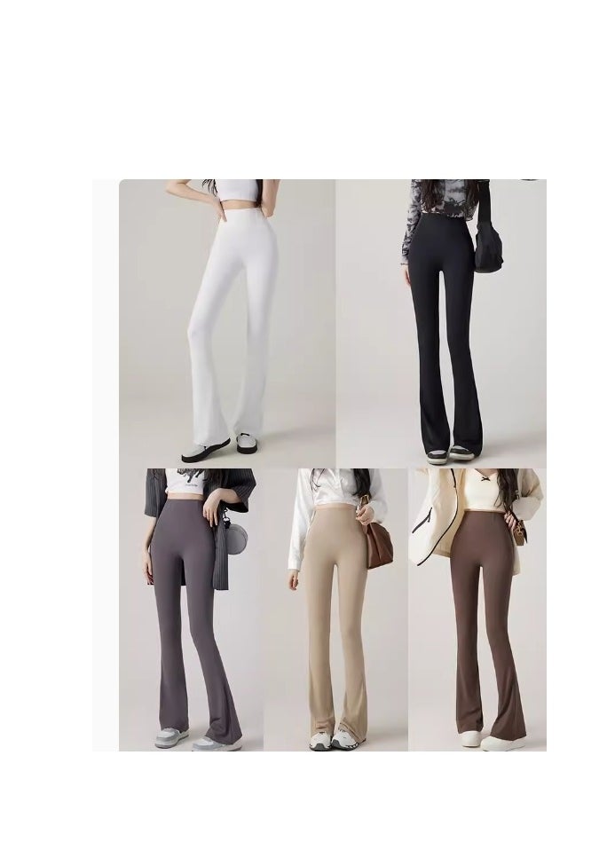 MIIOW - Micro Horn Shark Pants for Women's Summer Outwear: Tight Waist, Lifting Hips, High Waist, Slimming Yoga Barbie Horseshoe Pants - Image 1