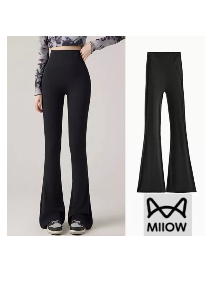 MIIOW - Micro Horn Shark Pants for Women's Summer Outwear: Tight Waist, Lifting Hips, High Waist, Slimming Yoga Barbie Horseshoe Pants - Image 1