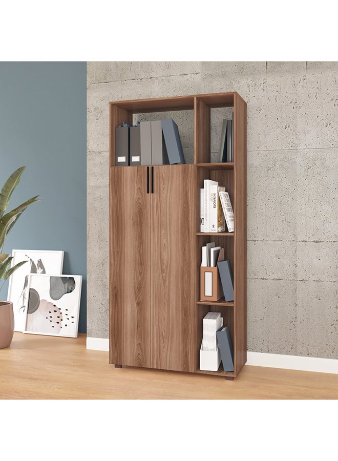 Home Box Home Office Table,Computer Desk Of High Quality And Easy To Install  - Mdp 15Mm Color Nutbrown 38 x 90 x 186.3 cm - Image 1
