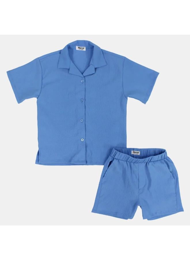 playmore Unisex Babyblue 2-Piece Outfit Set - Image 1