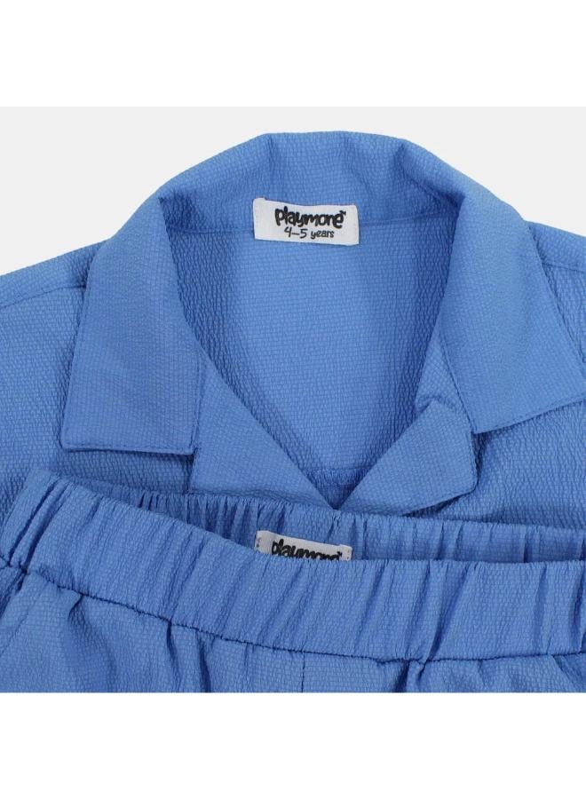 playmore Unisex Babyblue 2-Piece Outfit Set - Image 3