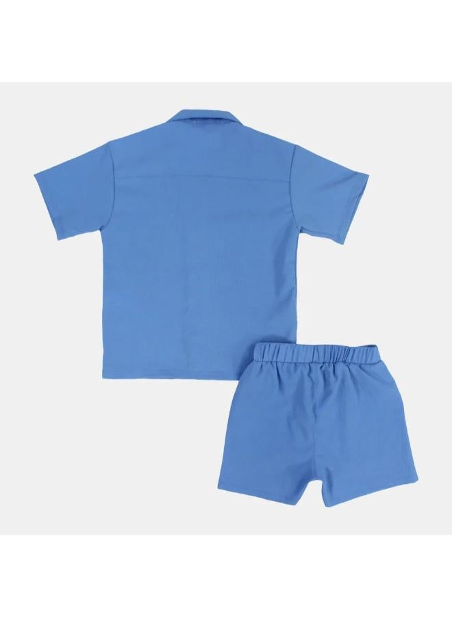 playmore Unisex Babyblue 2-Piece Outfit Set - Image 2