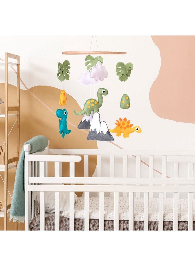 Vlokup Dinosaur Baby Crib Mobile Dino Baby Mobile Neutral Nursery Mobile Decoration For Pack N Play For Baby Boy & Girl - Image 3