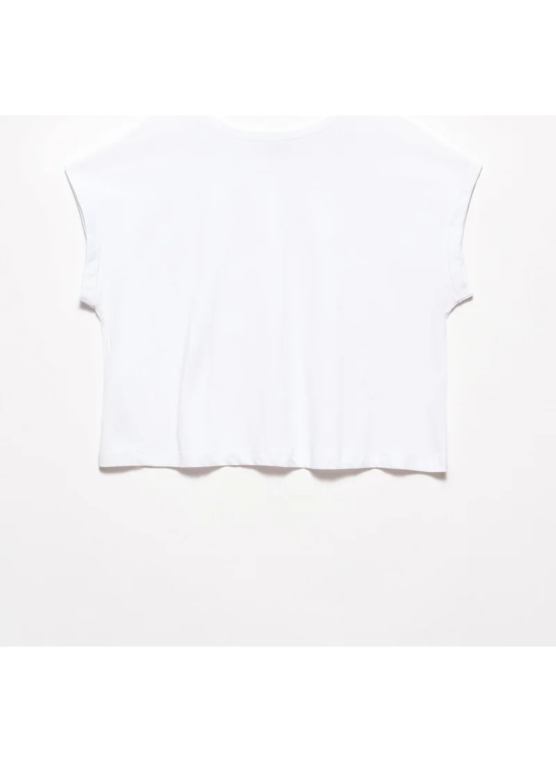 Dilvin 3431 T Sleeve T-Shirt-White