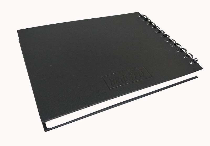Brustro Artists Sketch Book Wiro Bound A5 Size, Landscape, 116 Pages,160 GSM (Acid Free) - Image 4