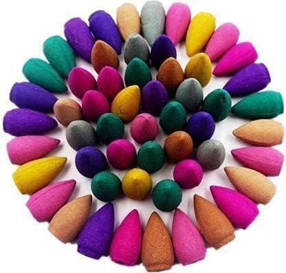 ND Fashion Beautiful Fountain Cones Dhoop Agarbattis Backflow Cones Waterfall Smoke Incense for puja and Meditation Flavor Scented Back Flow Smoke Cone for Fragrance (Pack of -60) - Image 1