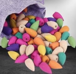 ND Fashion Beautiful Fountain Cones Dhoop Agarbattis Backflow Cones Waterfall Smoke Incense for puja and Meditation Flavor Scented Back Flow Smoke Cone for Fragrance (Pack of -60) - Image 4