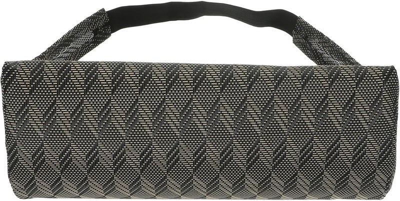 Universal Beach Chair Headrest Pillow for Outdoor Patio Lounge and Deck Chairs, 35x6x15 Cm Diamond Pattern Polyester Fabric Cushion for Comfortable Neck Support and Relaxation - Image 1
