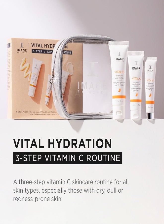 IMAGE Skincare, VITAL HYDRATION 3-Step Vitamin C Routine, Made with Hyaluronic Acid for Anti-Aging, Dry, Dull Skin, 3 Piece Skin Care Set - Image 2