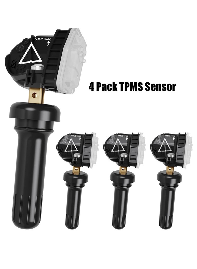 MJZ 4PCS TPMS Sensor Replacement for Chevrolet GMC Cadillac Buick, 433MHz Tire Pressure Monitoring System Sensor OE#13598773  - Image 1