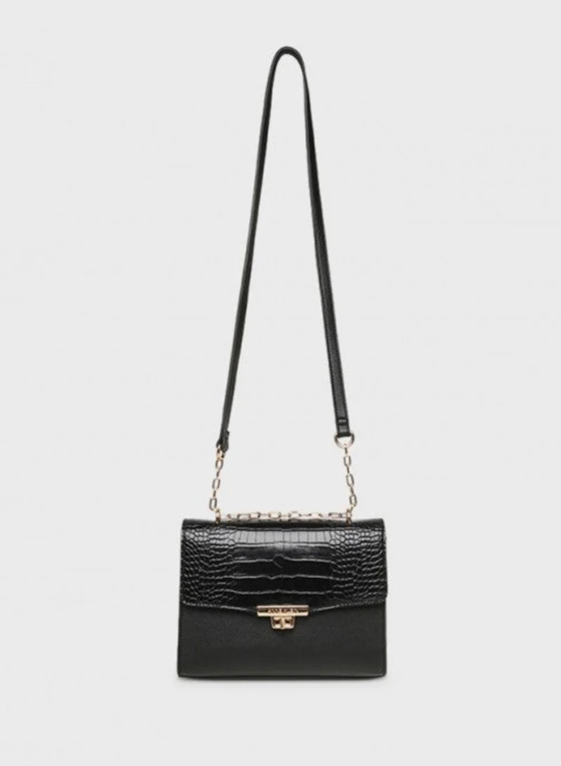 آن كلاين Anne Klein Croc Textured Convertible Crossbody Bag