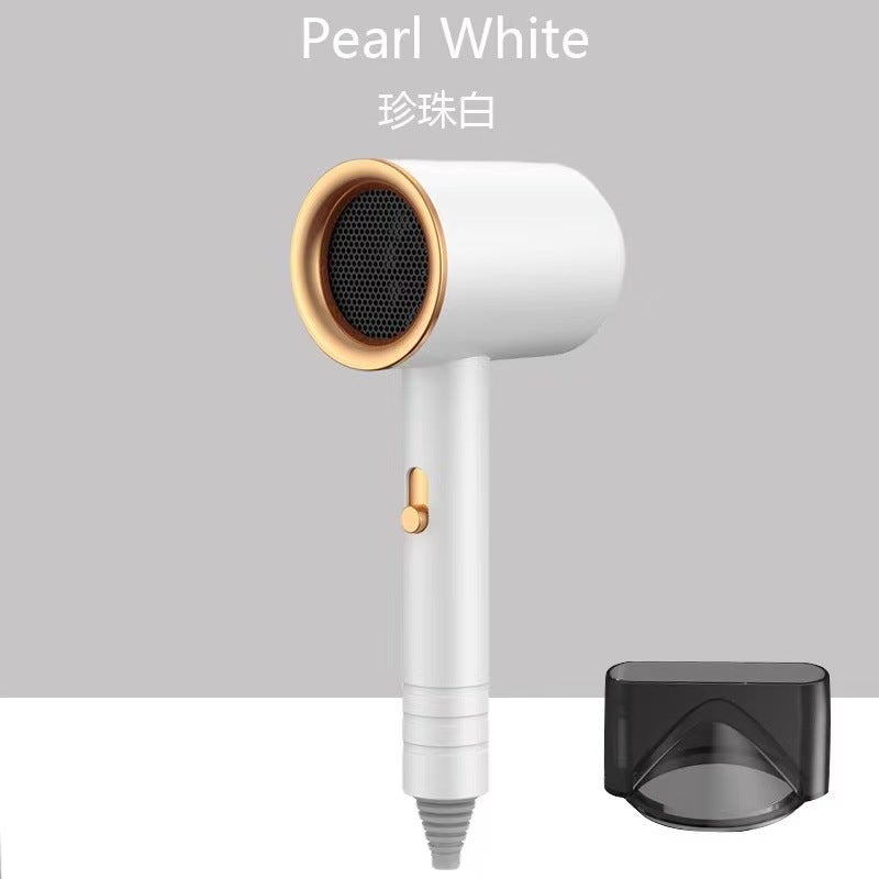 عام High-Power Salon Hair Dryer with Negative Ion Technology for Home Use SR-002 Pearl White