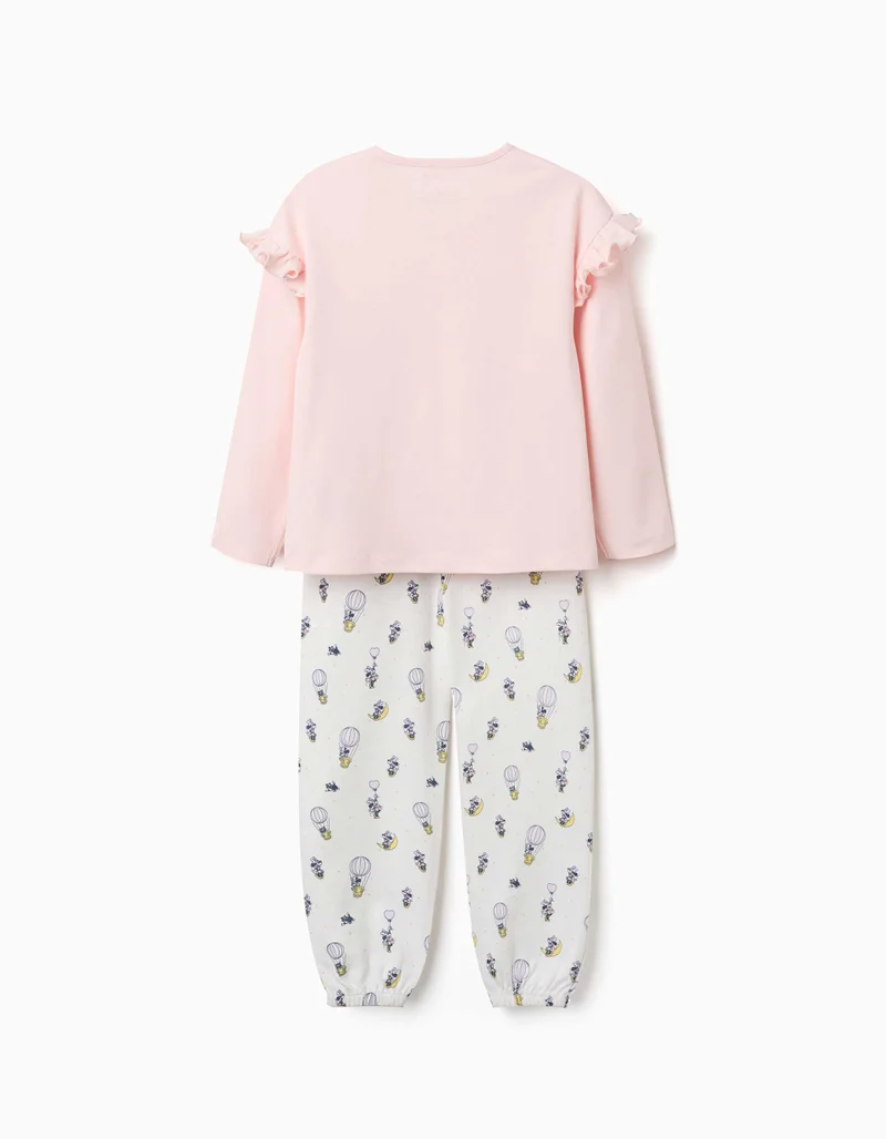 Ziddy Long Sleeve Interlock Pyjamas With Disney Print