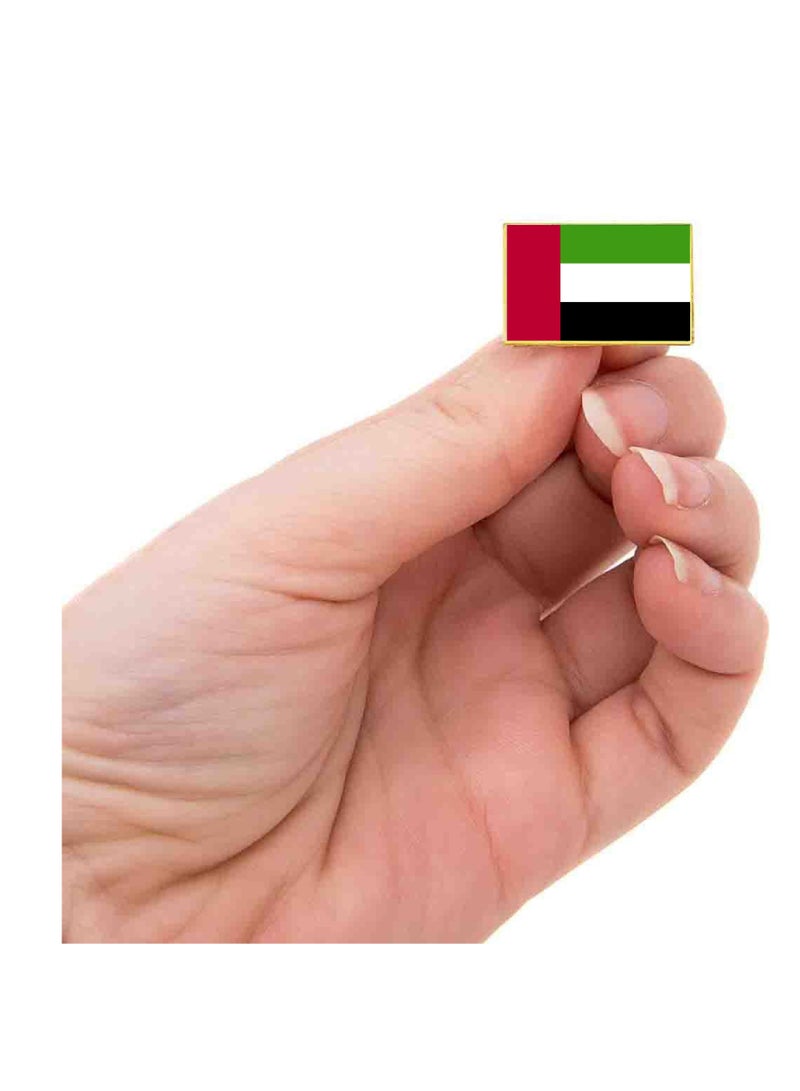 PRINTSHOP4ME UAE National Flag Lapel Pins and Brooch Badge to show your patriotism for UAE  (Square Badge) - Image 3