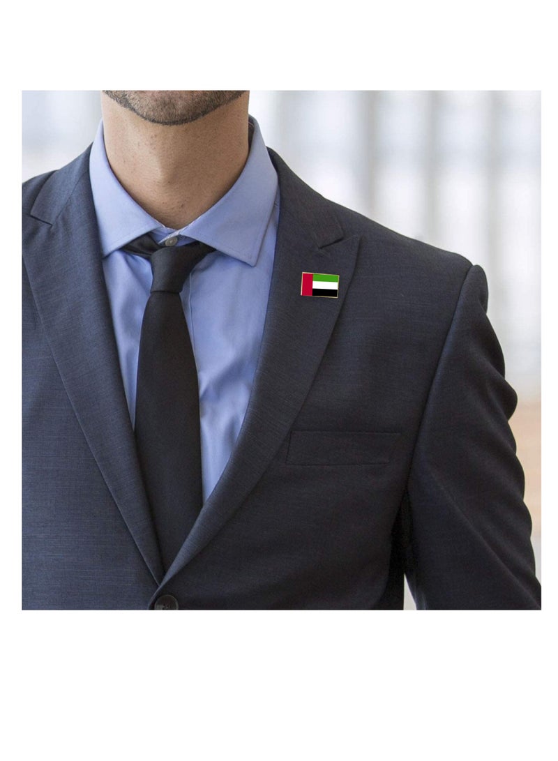 PRINTSHOP4ME UAE National Flag Lapel Pins and Brooch Badge to show your patriotism for UAE  (Square Badge) - Image 4