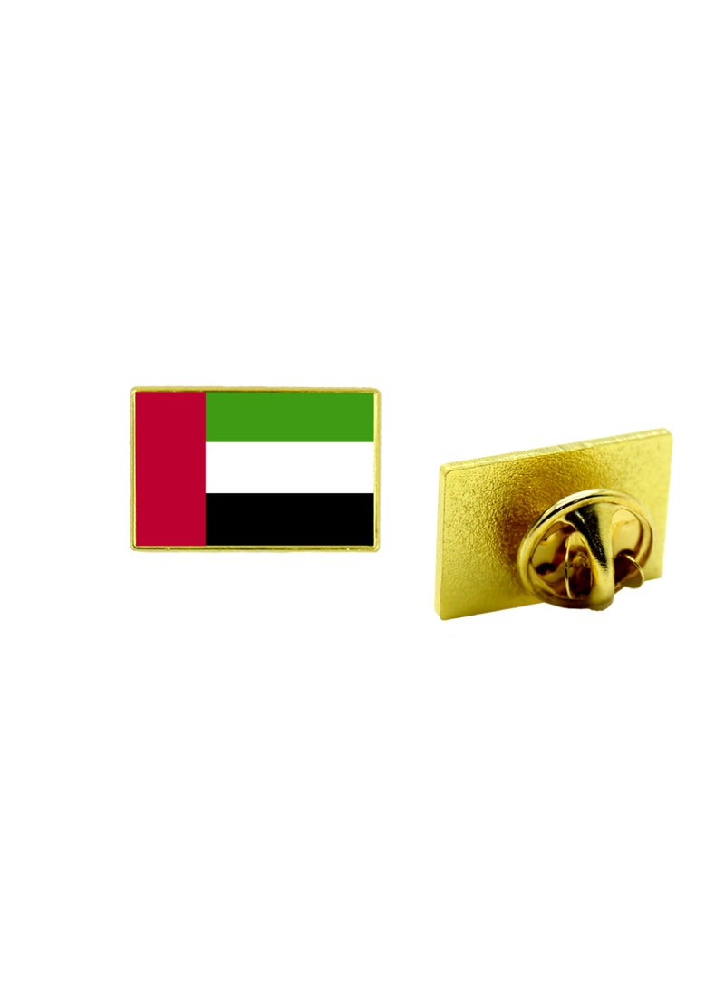 PRINTSHOP4ME UAE National Flag Lapel Pins and Brooch Badge to show your patriotism for UAE  (Square Badge) - Image 1