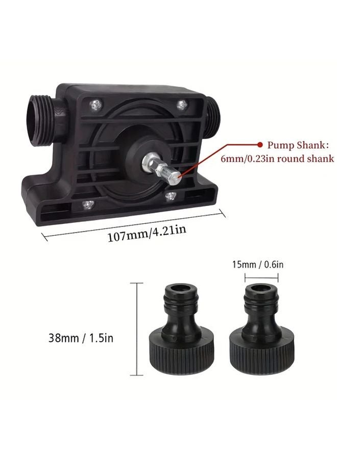 1pc DC Electric Self Priming Centrifugal Water Pump Hand Drill Suction Drainage Pump - Image 3